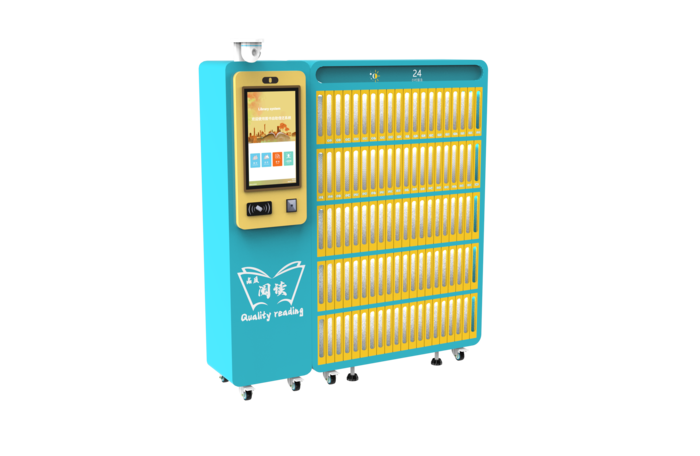 rfid格子智能书柜/格栅式rfid智能微型图书馆